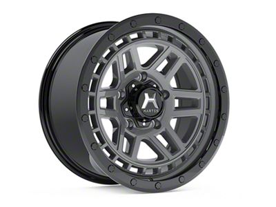 Hartes Metal Beast Anthracite with Black Simulated Beadlock 6-Lug Wheel; 18x9; 15mm Offset (14-18 Sierra 1500)