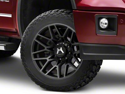 Hartes Metal Crossbow Gloss Black Machined with Satin Dark Tint 6-Lug Wheel; 20x10; -18mm Offset (14-18 Sierra 1500)