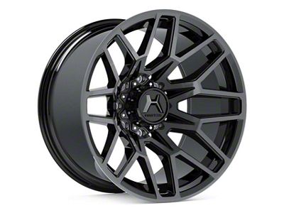 Hartes Metal Crossbow Gloss Black Machined with Satin Dark Tint 8-Lug Wheel; 20x10; -18mm Offset (19-25 RAM 2500)