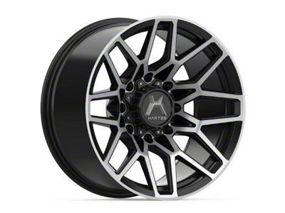 Hartes Metal Crossbow Gloss Black Machined with Satin Dark Tint 8-Lug Wheel; 20x10; -18mm Offset (99-07 F-250 Super Duty)