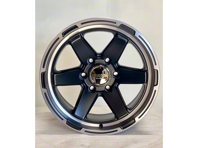 Wesrock Wheels DL-6 Satin Black Dark Tint 6-Lug Wheel; 17x8.5; -12mm Offset (15-22 Canyon)