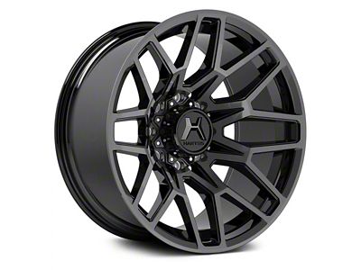 Hartes Metal Crossbow Gloss Black Machined with Satin Dark Tint 8-Lug Wheel; 20x10; -18mm Offset (23-26 F-350 Super Duty SRW)