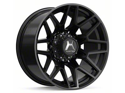 Hartes Metal Crossbow Satin Black 8-Lug Wheel; 22x12; -44mm Offset (06-08 RAM 1500 Mega Cab)