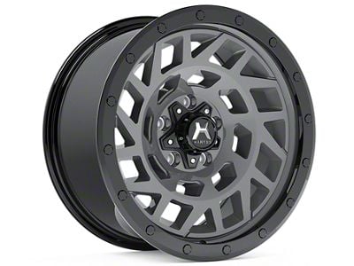 Hartes Metal Monster Anthracite with Black Simulated Beadlock 6-Lug Wheel; 18x9; 0mm Offset (19-24 RAM 1500)