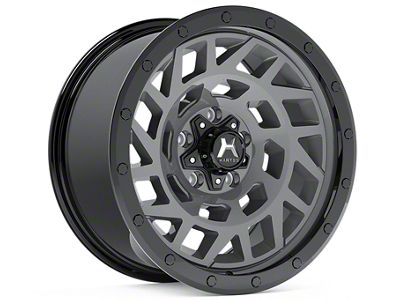 Hartes Metal Monster Anthracite with Black Simulated Beadlock 6-Lug Wheel; 18x9; 15mm Offset (19-24 RAM 1500)