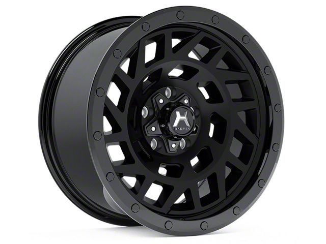Hartes Metal Monster Matte Black with Gloss Black Bolts 5-Lug Wheel; 18x9; 0mm Offset (02-08 RAM 1500, Excluding Mega Cab)