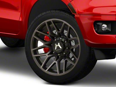 Hartes Metal Crossbow Gloss Black Machined with Satin Dark Tint 6-Lug Wheel; 22x12; -44mm Offset (19-23 Ranger)