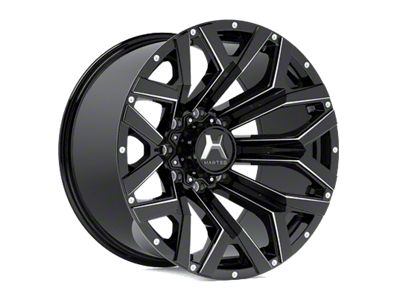 Hartes Metal Hawkish Gloss Black Milled 6-Lug Wheel; 20x10; -18mm Offset (19-23 Ranger)