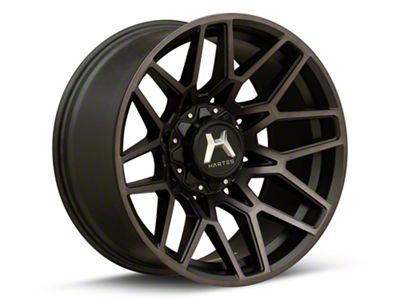 Hartes Metal Crossbow Gloss Black Machined with Satin Dark Tint 8-Lug Wheel; 20x9; 0mm Offset (07-10 Sierra 2500 HD)