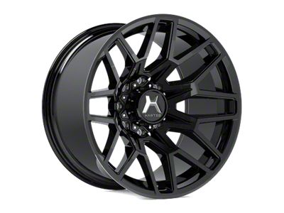 Hartes Metal Crossbow Satin Black 6-Lug Wheel; 20x9; 15mm Offset (19-24 Silverado 1500)