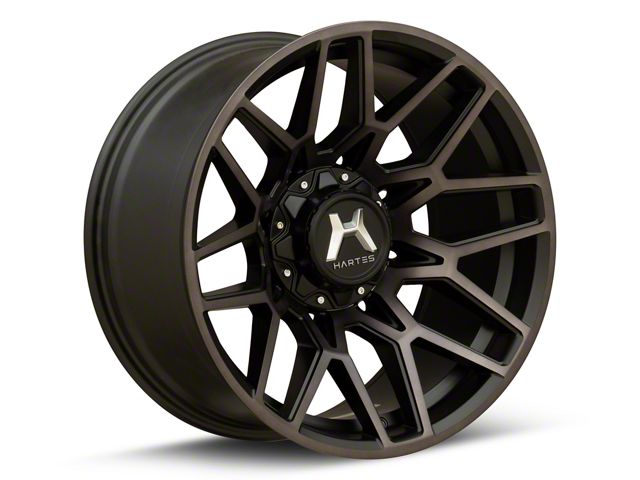 Hartes Metal Crossbow Gloss Black Machined with Satin Dark Tint 6-Lug Wheel; 20x9; 15mm Offset (21-24 Tahoe)