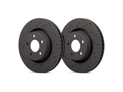 Hawk Performance Talon Cross-Drilled and Slotted Rotors; Front Pair (97-02 Dakota)