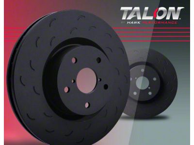 Hawk Performance Talon Slotted 8-Lug Rotors; Front Pair (00-02 RAM 3500)