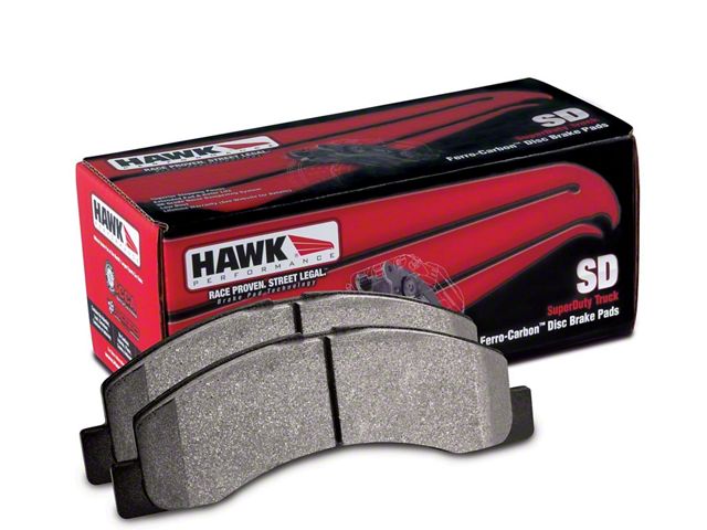 Hawk Performance SuperDuty Brake Pads; Front Pair (07-10 Sierra 3500 HD)