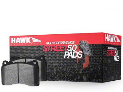 Hawk Performance HPS 5.0 Brake Pads; Front Pair (05-06 Silverado 1500 w/ Rear Drum Brake; 07-15 Silverado 1500)