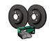 Hawk Performance Talon Cross-Drilled and Slotted Brake Rotor and LTS Pad Kit; Front (05-06 Silverado 1500 w/ Rear Disc Brakes)
