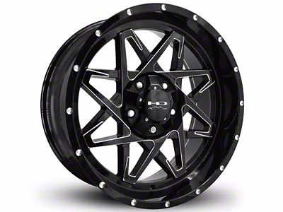 HD Off-Road Wheels Caliber Gloss Black 8-Lug Wheel; 20x12; -50mm Offset (11-14 Silverado 2500 HD)