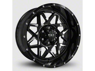 HD Off-Road Wheels Caliber Gloss Black 8-Lug Wheel; 20x10; -25mm Offset (01-06 Sierra 2500 HD)