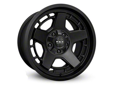 HD Off-Road Wheels Atlas Satin Black 6-Lug Wheel; 17x9; -12mm Offset (07-13 Sierra 1500)