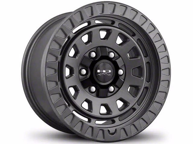 HD Off-Road Wheels Venture Satin Dark Gray 6-Lug Wheel; 17x9; 0mm Offset (07-14 Yukon)