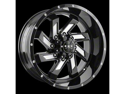 HD Off-Road Wheels SAW Gloss Black Milled 8-Lug Wheel; 20x10; -25mm Offset (08-10 F-350 Super Duty SRW)