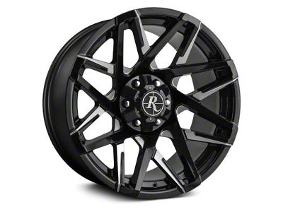 HD Off-Road Wheels Canyon Gloss Black Milled 6-Lug Wheel; 20x9; 0mm Offset (09-14 F-150)