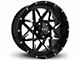 HD Off-Road Wheels Caliber Gloss Black Milled 5-Lug Wheel; 20x10; -25mm Offset (09-18 RAM 1500)