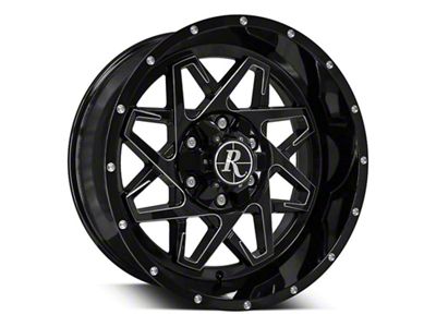 HD Off-Road Wheels Caliber Gloss Black Milled 5-Lug Wheel; 20x9; 0mm Offset (09-18 RAM 1500)