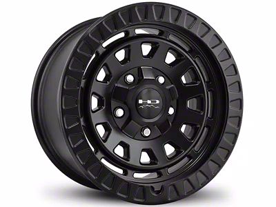 HD Off-Road Wheels Venture Satin Black 8-Lug Wheel; 17x9; 0mm Offset (10-18 RAM 2500)