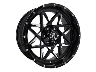 HD Off-Road Wheels Caliber Gloss Black Milled 6-Lug Wheel; 20x9; -10mm Offset (15-20 F-150)