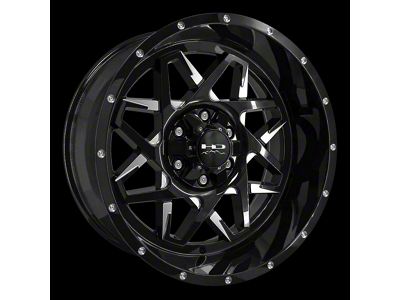 HD Off-Road Wheels Caliber Gloss Black Milled 8-Lug Wheel; 20x10; -25mm Offset (99-07 F-350 Super Duty SRW)