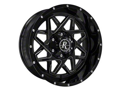 HD Off-Road Wheels Caliber Gloss Black Milled 6-Lug Wheel; 20x10; -40mm Offset (99-06 Silverado 1500)