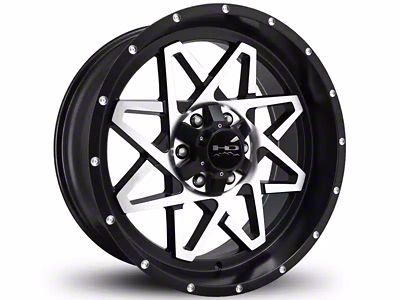 HD Off-Road Wheels Gridlock Satin Black Machined 6-Lug Wheel; 20x10; -25mm Offset (23-25 Canyon)