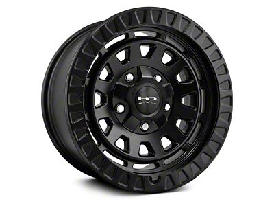 HD Off-Road Wheels Venture Satin Black 5-Lug Wheel; 17x9; -12mm Offset (87-90 Dakota)
