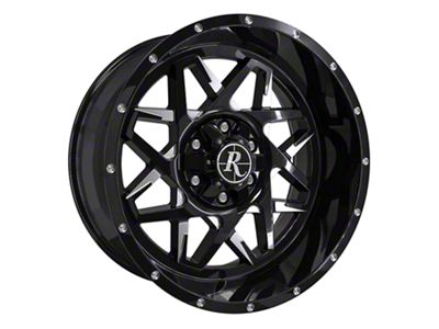 HD Off-Road Wheels Caliber Gloss Black Milled 6-Lug Wheel; 20x10; -40mm Offset (21-25 F-150)