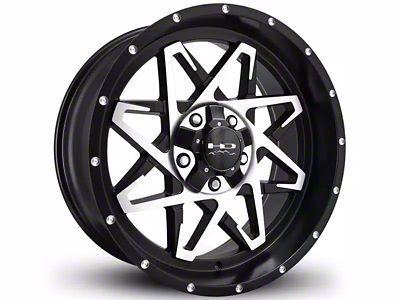 HD Off-Road Wheels Caliber Satin Black Machined 6-Lug Wheel; 20x10; -25mm Offset (21-25 F-150)