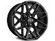 HD Off-Road Wheels Canyon Gloss Black Milled 6-Lug Wheel; 20x9; 0mm Offset (19-24 RAM 1500)