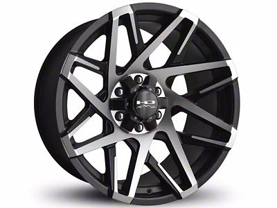 HD Off-Road Wheels Canyon Satin Black Machined 6-Lug Wheel; 20x10; -25mm Offset (19-24 RAM 1500)