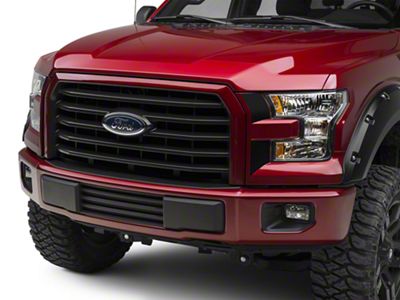 SEC10 Headlight Accent Decals; Gloss Black (15-17 F-150; 2018 F-150 Raptor)