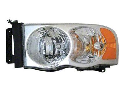 Headlights Depot Halogen Headlight; Driver Side (02-05 RAM 1500)