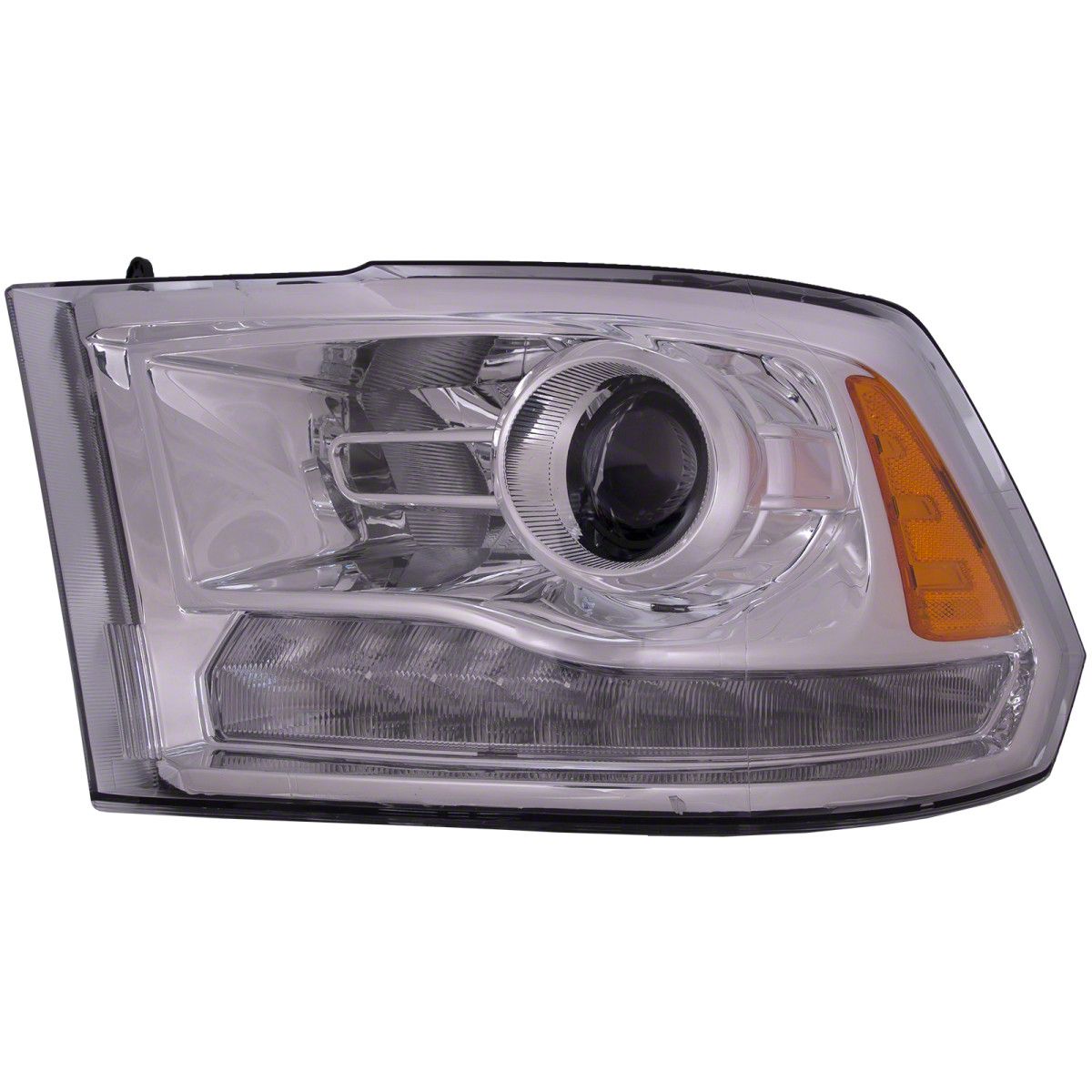 Driver Side Corner Signal Light For 1994-2002 Dodge Ram 1500/2500/3500 - Chrome Housing Replacement