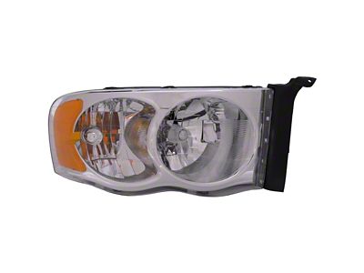 Headlights Depot Halogen Headlight; Passenger Side (03-05 RAM 3500)