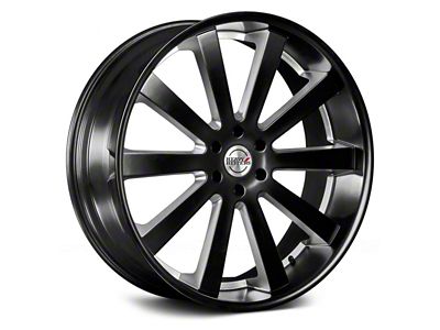 Heavy Hitters HH10 Absolute Black 6-Lug Wheel; 22x9.5; 30mm Offset (15-20 F-150)