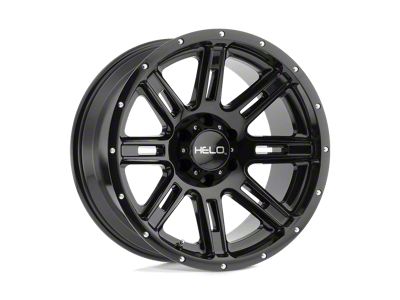 HELO HE900 Gloss Black 8-Lug Wheel; 20x9; 18mm Offset (01-06 Sierra 2500 HD)