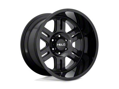 HELO HE916 Gloss Black 8-Lug Wheel; 18x9; 0mm Offset (01-06 Sierra 2500 HD)