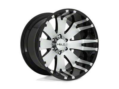 HELO HE917 Gloss Black Machined 8-Lug Wheel; 20x10; -18mm Offset (03-09 RAM 3500 SRW)