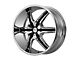 HELO HE891 Chrome with Gloss Black Accent 6-Lug Wheel; 22x9; 35mm Offset (04-08 F-150)
