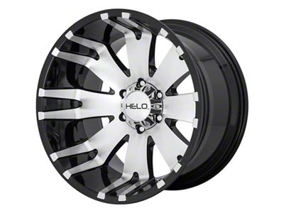 HELO HE917 Gloss Black Machined 6-Lug Wheel; 20x10; -18mm Offset (07-13 Sierra 1500)