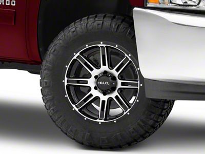 HELO HE900 Gloss Black Machined 6-Lug Wheel; 18x9; 0mm Offset (07-13 Silverado 1500)