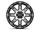 HELO HE900 Gloss Black Machined 6-Lug Wheel; 20x10; -24mm Offset (07-13 Silverado 1500)